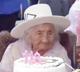 Mujer boliviana de 118 años celebra su cumpleaños
