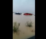 Cierran carretera Monterrey - Nuevo Laredo por inundación