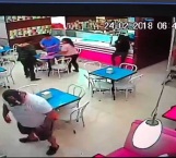 Captan en video a asaltantes de una nevería en Tampico