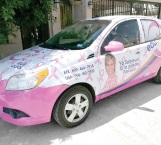 Ponen a rodar autos rosas para trasladar a enfermos de cáncer