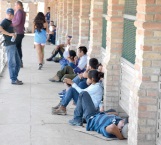 48 Centroamericanos varados en el Puente Internacional Hidalgo