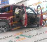 Abandonan camioneta baleada en Reynosa