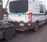 Choca contra única ambulancia del IMSS Río Bravo
