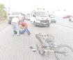 Resulta herido un motociclista en el libramiento a Monterrey