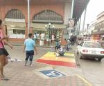Pintan paso peatonal de arcoíris en Tampico