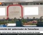 Intervención del gobernador de Tamaulipas en la reunión de Conago