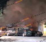 Arden tres locales en Río Bravo
