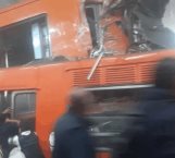 Chocan trenes del metro Tacubaya; hay un muerto y 41 heridos