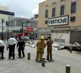 Se desploma marquesina de boutique en Tampico