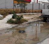 Llevan 2 meses con fuga de agua potable en la Almendros